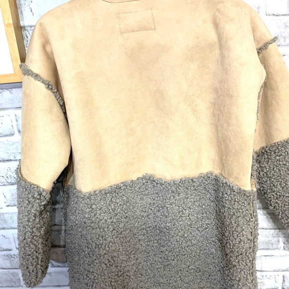Lucky Brand NWOT faux suede and sherpa jacket - Picture 6 of 6